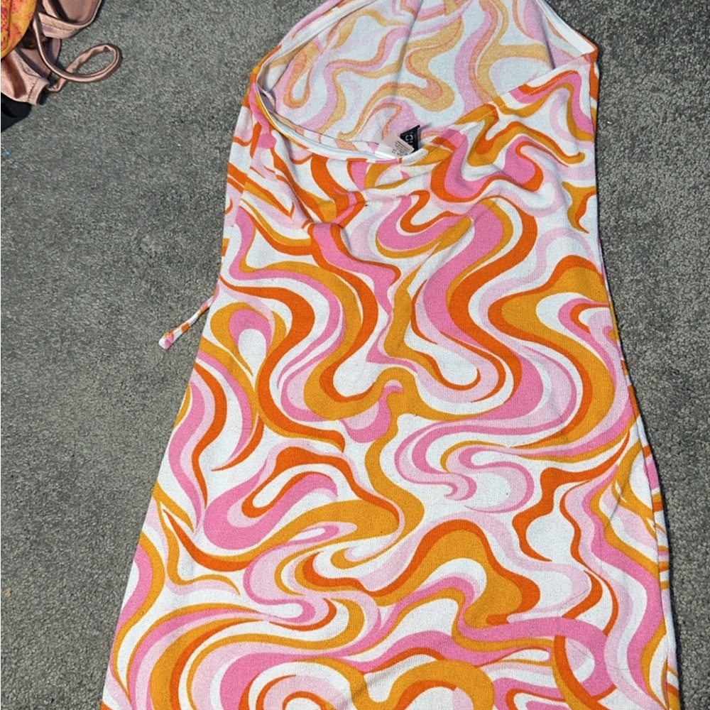 Colorful Swirl Pattern Dress
